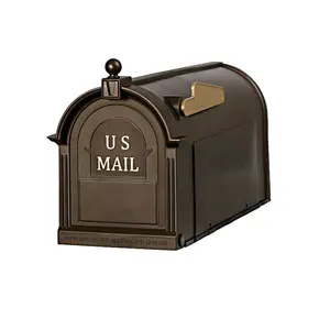 NEW Durable Ambrose Bronze Post Mount Mailbox – Stylish, Weather-Resistant Postal PRO
