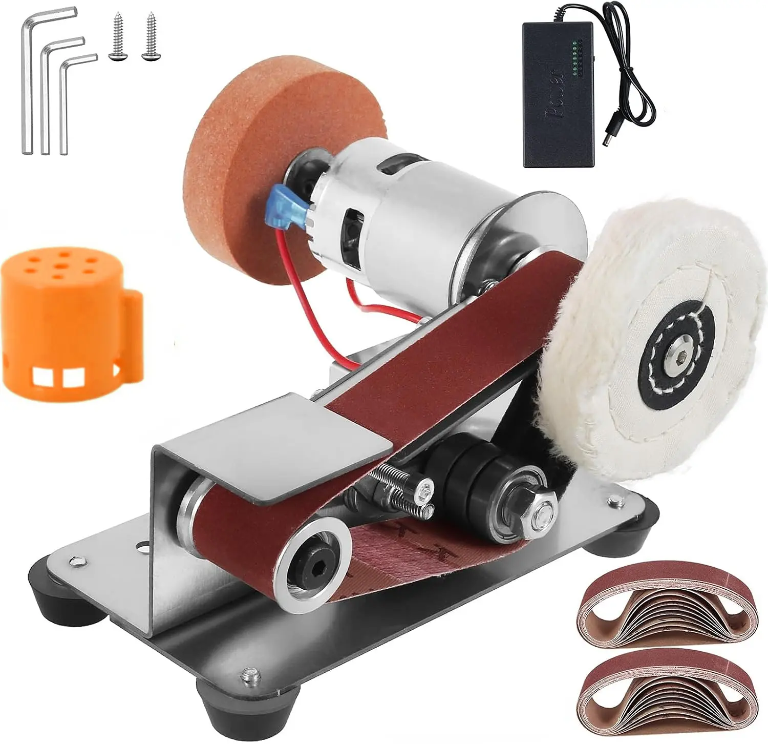 Multi-Function Belt Sander with Sanding Belts and Accessories for DIY Projects and Home Improvement