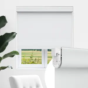Allesin zen No Drill No Tools 100% Blackout Roller Shades for Windows,Brush Design Achieves 0 Light Leakage, UV Protection, Free-Stop, Dyed Plain Fabric Cordless Roller Blinds, Custom Blinds for Home, Office, Bedroom , Cordlessblinds, Windowshades