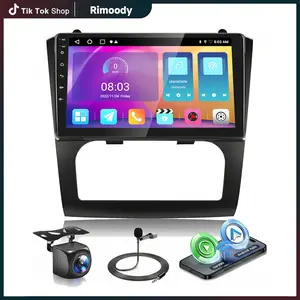 Rimoody 2G+64G Android Car Radio for Nissan Altima 2008 2009 2010 2011 2012, Wireless Carplay Android Auto Car Stereo, 9” IPS Touchscreen with WiFi, GPS, Bluetooth,FM/RDS, Rear Camera(Auto A/C) fathersdaygift