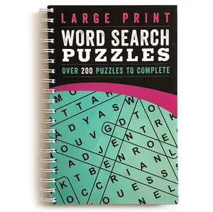 Large Print Word Search Puzzles Teal: More Than 200 Puzzles to Complete -- Parragon Books - Spiral