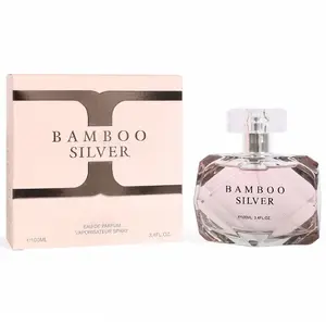 EBC Bamboo Silver Eau De Parfum 100ml/3.4fl.oz Spray Perfume for Women - Woody Floral Fragrance with Citrus Notes & Elegant Scent