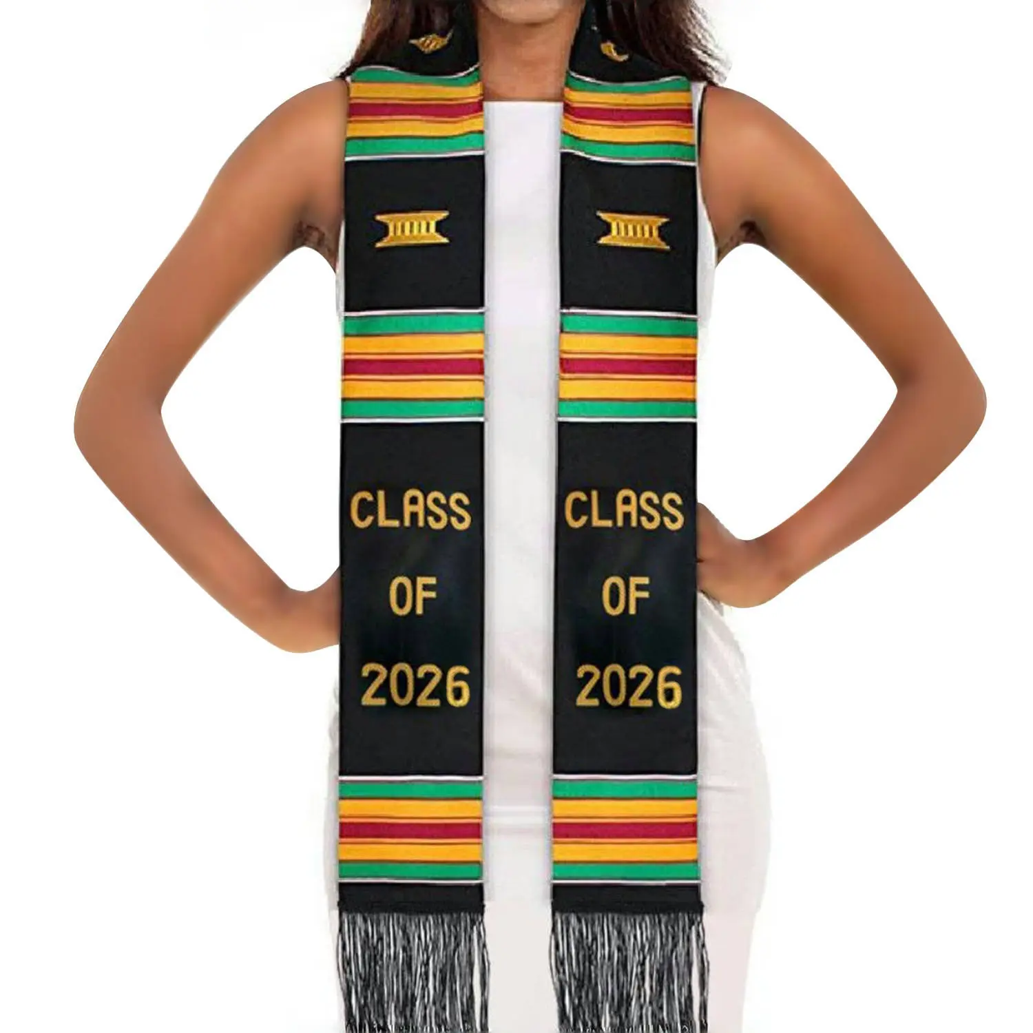 Graduation Stole Class of 2026| Celebrate Culture with the African Graduation Stole Senior 2026 Graduation Sash, Class Of 2026 School Ceremony Decorations,summerwins
