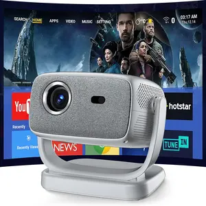 [US Warehouse] 2026 R2-14 Smart Projector, New Year Pick, 800 ANSI Lumens, 4K Decoding, Android 11.0, Dual Wi-Fi 6 Wireless, Bluetooth, Autofocus, 180° Rotation, 150-Inch HD Display, Built-In Audio Speaker, Home Use Home Cinema Projector