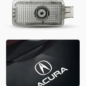 Hugexpen 2pcs High-Definition Glass Lens LED Door Welcome Lights Logo Projector Ghost Shadow for Acura RLX MDX ZDX TLX TL RDX Series HD White Car Accessories