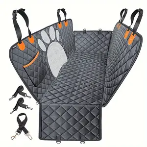 Dog Car Seat Cover - Waterproof Pet Hammock with 4 Bags Side Flap,car seat cover, dog car seat,dog car seat cover for back seat,Scratchproof and Nonslip Backseat Protection for Car, Truck and SUV sedan