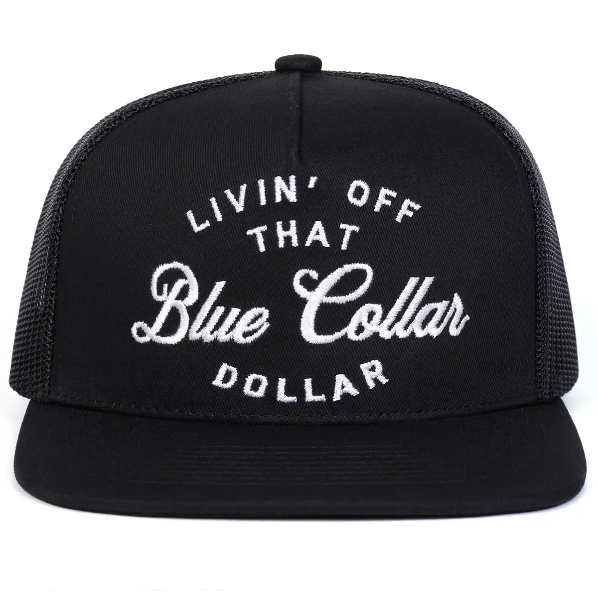 "BLUE COLLAR"3D Embroidery |Street Style High end Adjustable Hip Hop Hat Sunscreen Leisure Hat Spring and Autumn Tourism Beach Vacation Hat trucker hat surf hats