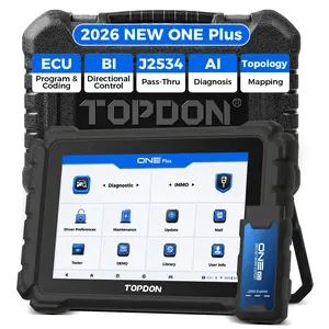 TOPDON ONE Plus OBD2 Scanner, Professional Bidirectional Scan Tool, ECU Programming & Coding, 50+ Reset, J2534 Pass-Thru/DoIP, Automotive Diagnostic Tool for All Vehicles with Topology Mapping