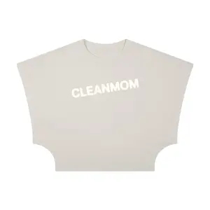 Cleanmom Loose Crop Tee