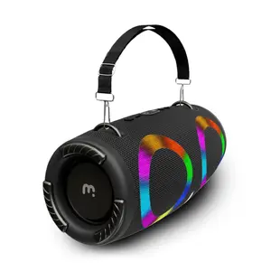 MyBat Pro Vibebuddy Plus Bluetooth Speaker - Black Audio Colorful Compact Wireless Card Connection Stereo