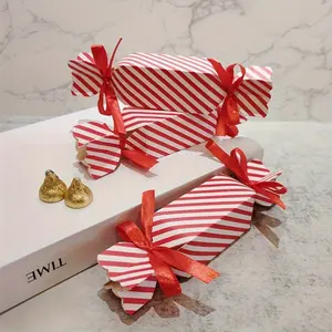 20pcs, Striped Happy Candy Box, Gift Box, Packaging Box, Lipstick Box, Wedding Party Party Packaging Supplies, Packaging Box, Wedding Decorations, Gift Box, Wedding Stuff, Wedding Favors For Guest, Gift Boxes, Wedding Decorations For Reception