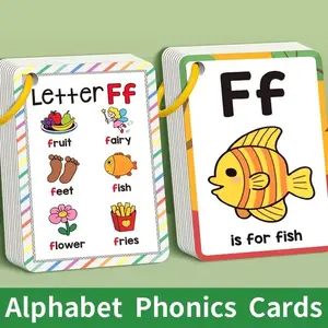 27 Abc English Letter Recognition Cards, Spelling and Pronunciation Flip-Page Pocket Cards, 26 English Alphabet Learning Vowels and Consonants Education, Vocabulary Flashcards