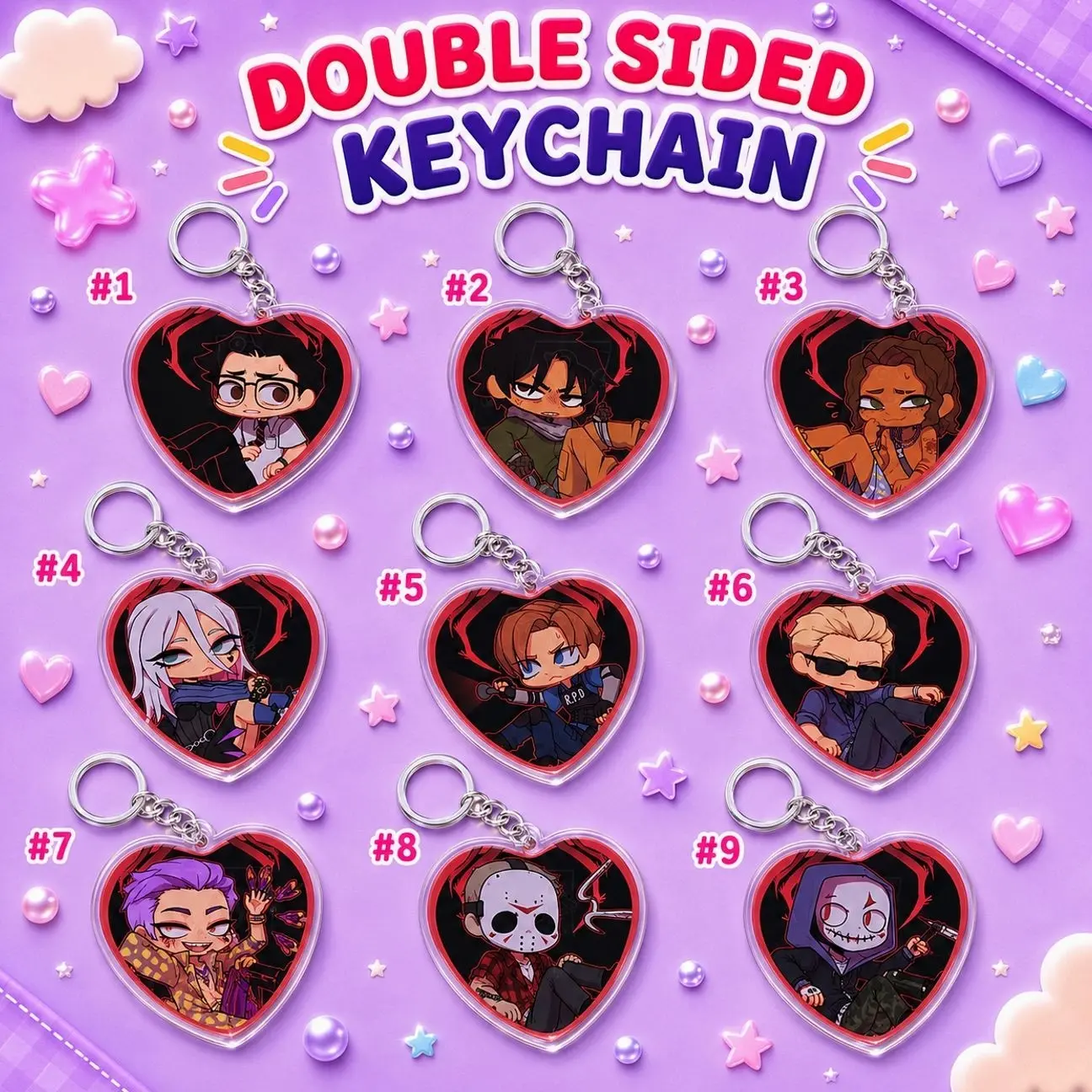 Obsession Button - Dead by Daylight, double-sided keychain