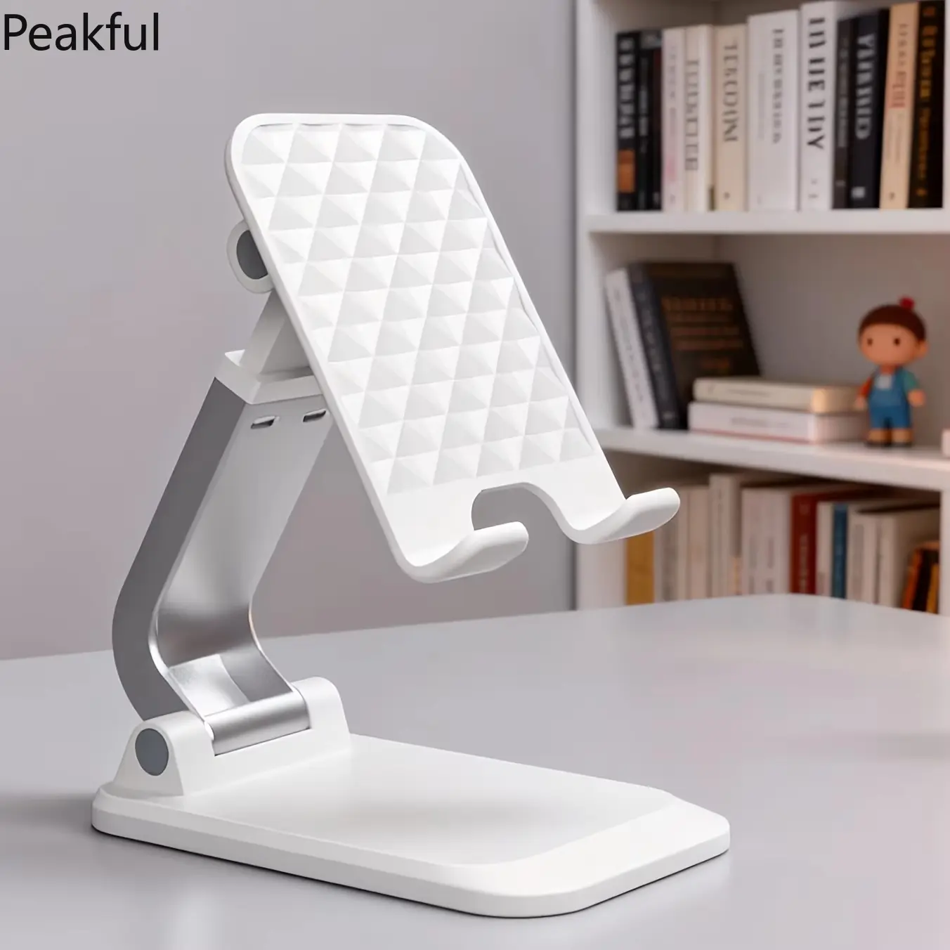 Foldable Cell Phone Stand for Desk,Fully Adjustable Phone Holder,Portable Mobile Stand,Office Accessories,for All Smartphones
