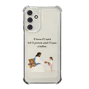 Faith Follows Inspirational Aesthetic Pattern Phone Case For SAMSUNG GALAXY A14 A15 A16 A25 A26 A34 A35 A36 A53 A54 A55 A56 4G 5G Gift Ideas Anti-drop Cellphone Protective Case Soft Transparent Shockproof Mobile Phone Cover