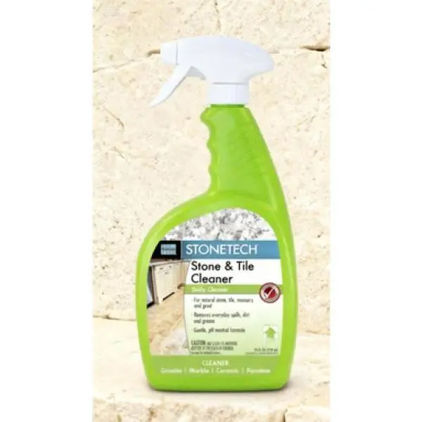Household Stone & Tile Cleaner Spray, 24-oz Bottle, Powerful No-Residue Stain Remover, Gentle for Natural Stone & Kitchen Surfaces, Gloves-Compatible Home Care Solution