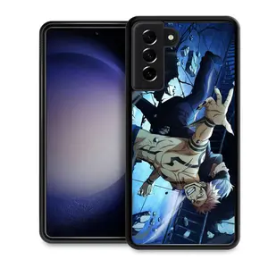 Anime Manga Jujutsu Kaisen Satoru Gojo Sukuna Phone Case for Samsung Galaxy S25 Ultra S25 S24 S23 S22 Plus Ultra FE Soft TPU Protaection Rugged Durable Back Cover for Boy Girl Gifts