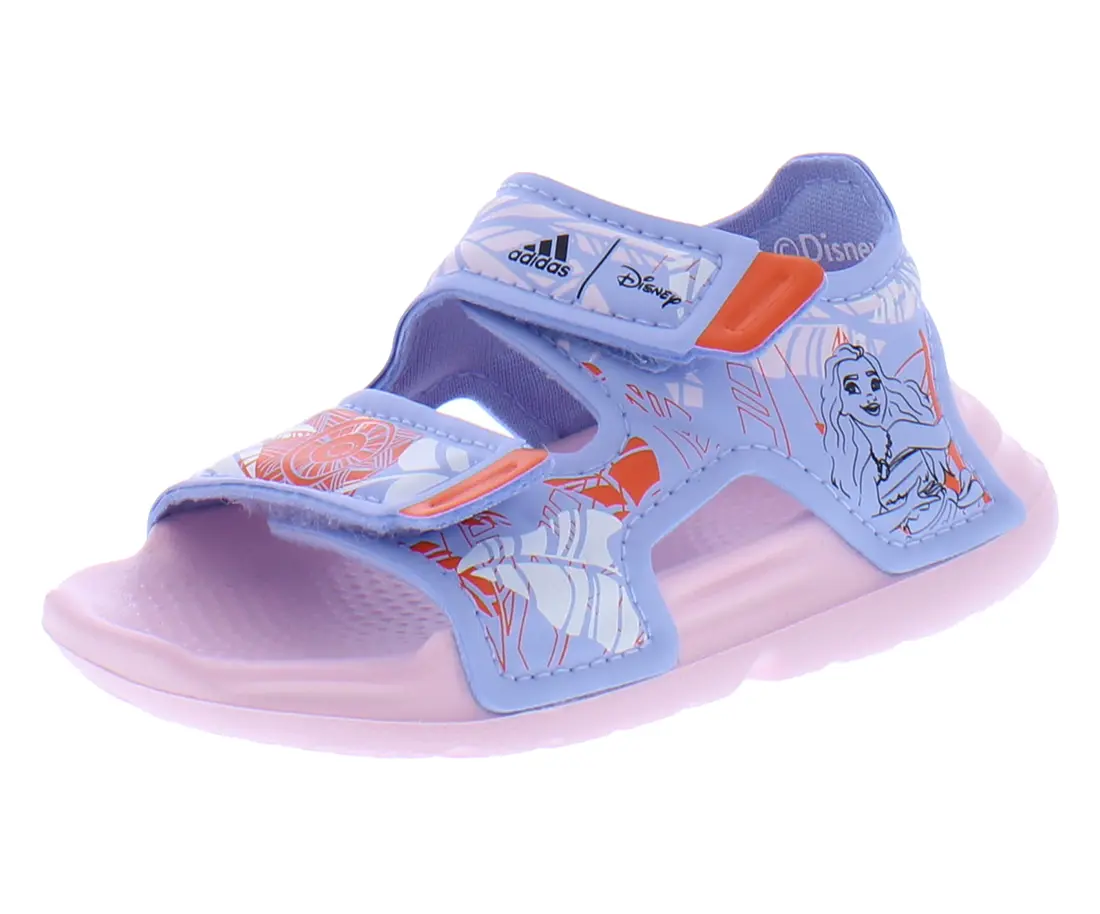 Adidas Altaswim Infant & Toddler Soft Soled Baby Shoes for Outdoor Walking, Sports Style, Blue Dawn/Core Black, Soft Soled Shoes, 0 - 3 Years, Blue Dawn/Core Black/Semi Impact Orange