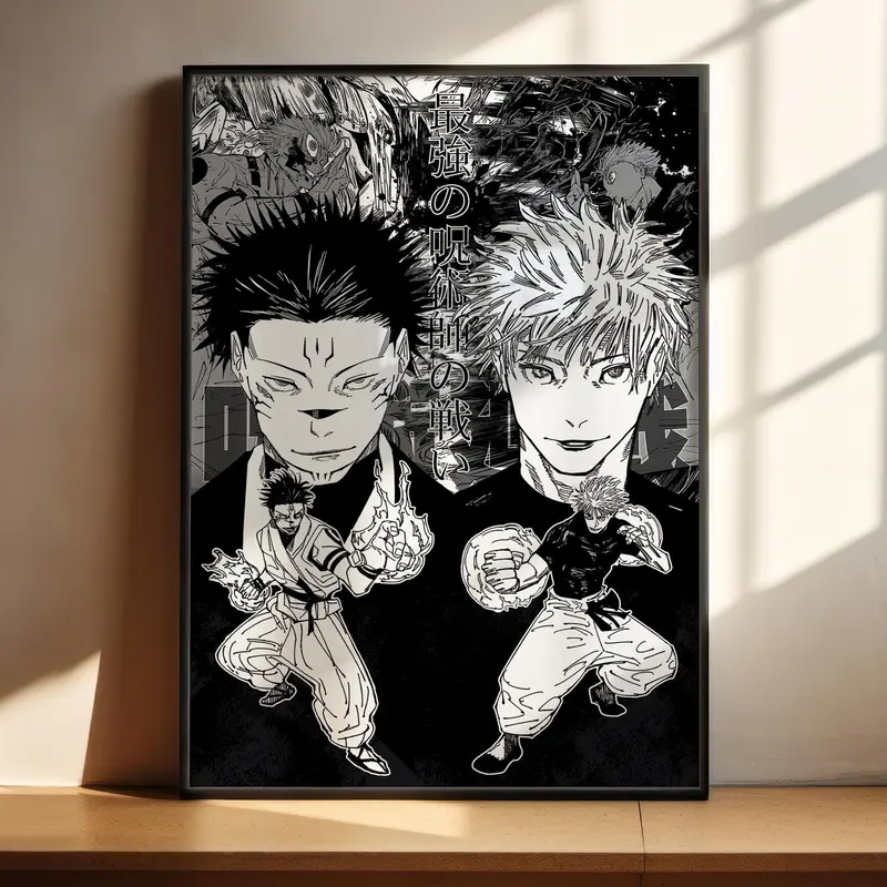 [ Sale Up To 50%] [ Free ship] Jujutsu Kaisen Anime Poster - JJK Ryomen Sukuna Gojo Satoru Fight Anime Art Print Anime Gifts _Poster Unframed