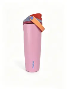 Owala FreeSip Insulated Tumbler 30oz Leak Proof Travel Cup with Straw Pastel Pink Reusable Stainless Steel Drinkware Flasks Mug Bottles Portable & Stylish - Bottled