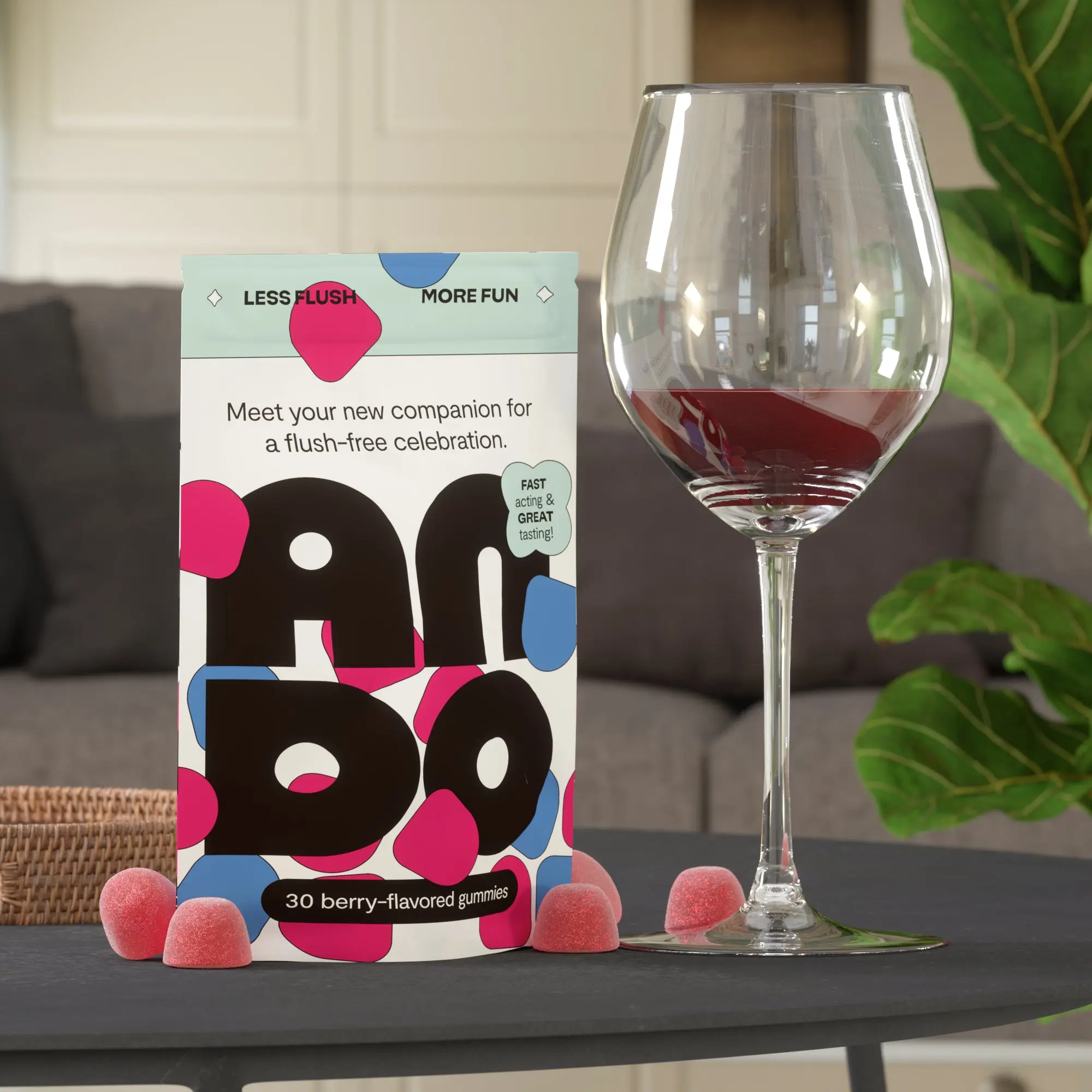 Ando Anti-Alcohol Flush Gummy For Redness Ando Anti-Alcohol Flush Gummy For Redness