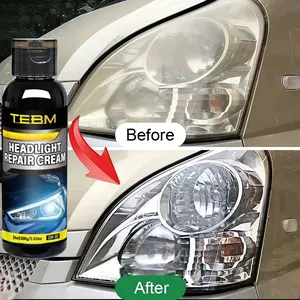 Car Headlight Repair Kit, Universal Car Headlamp Restoration Set, Brighten Car Lights, Scratch Remover, Stain Cleaner, Auto Care