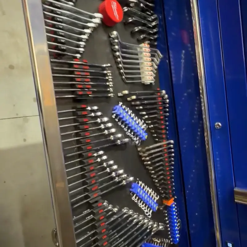Wrench Organizer - Efficient Tool Storage Solution for Mechanics and DIY Enthusiasts