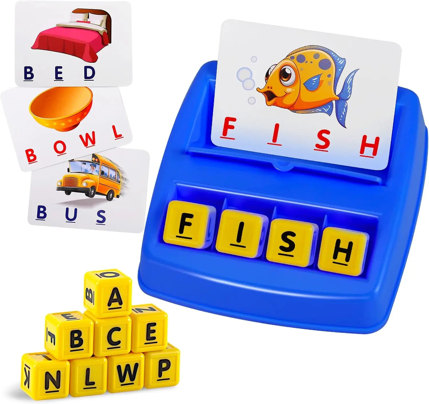 Matching Letter Game - Children's English Language Enrichment Interactive Classroom Toy for Preschool & Kindergarten Kids 3-8 Years Old, Spelling Word & Memory-Boosting Early Learning Educational Toy, Interactive Classroom Toys