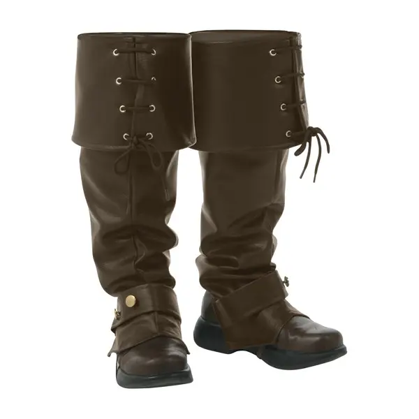 Deluxe Brown Boot Tops for Men