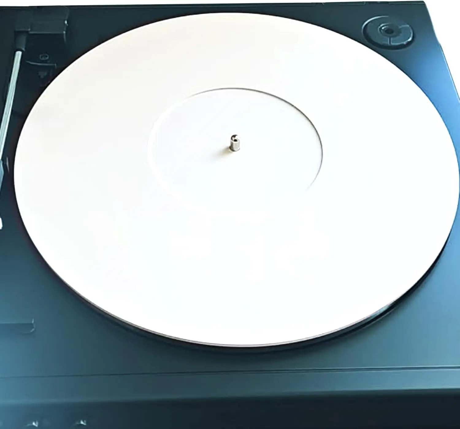 Turntable Mat -  Slipmat for Vinyl LP Record Players - Imves Sound Quality & vides Tighter Bass - Anti Static Platter mat (White)