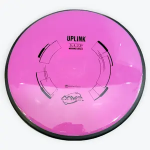 The MVP Neutron Uplink disc golf disc is a versatile understable midrange designed for players looking to carve smooth turnovers and hyzer flips.Flight Numbers: It has a speed of 5, glide of 5, turn of -3, and a fade of 0.5,