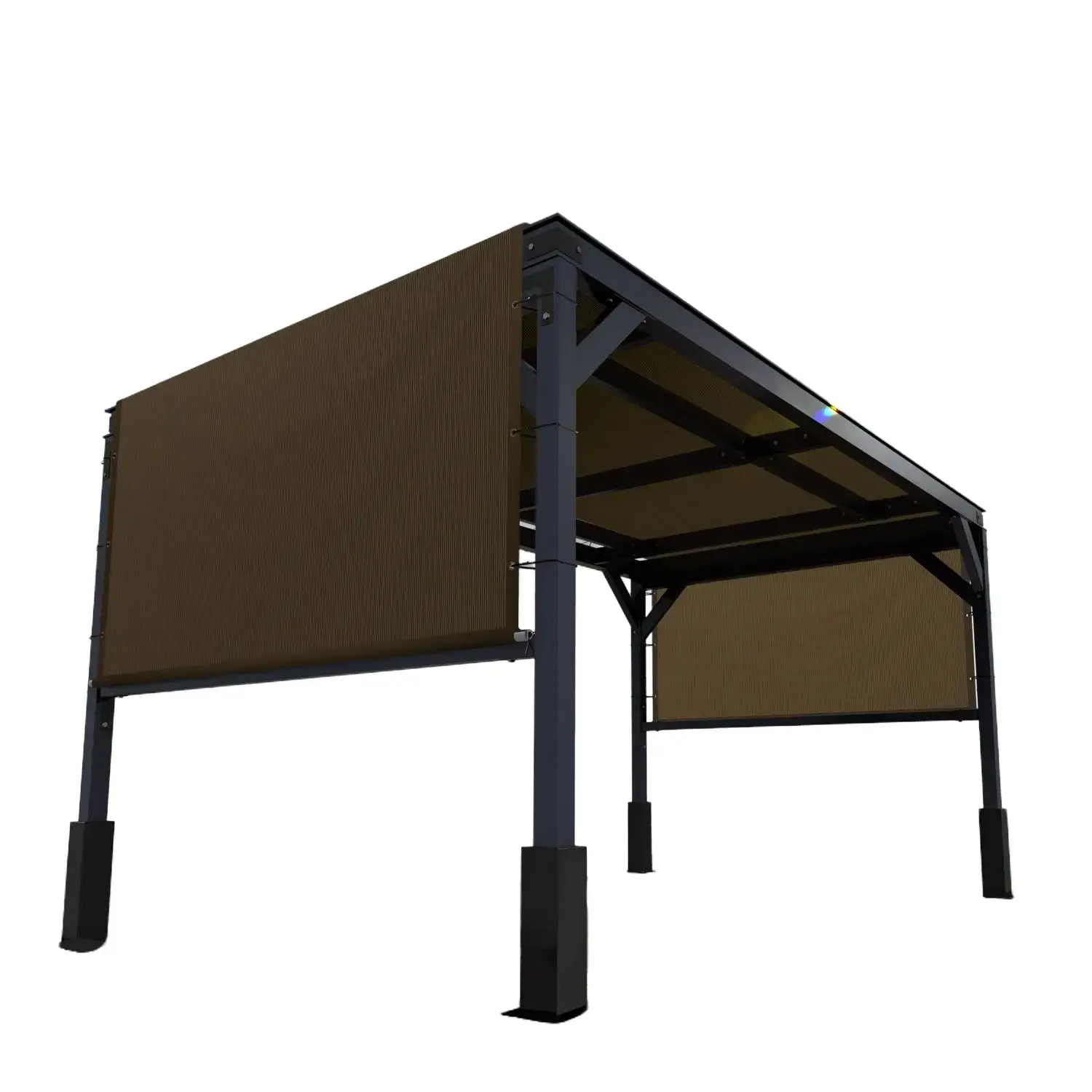 Colourtree Pergola Sun Shade Canopy Replacement Cover, Commercial Grade 260 GSM Cloth with Stainless Steel Weighted Rods for Outdoor Patio