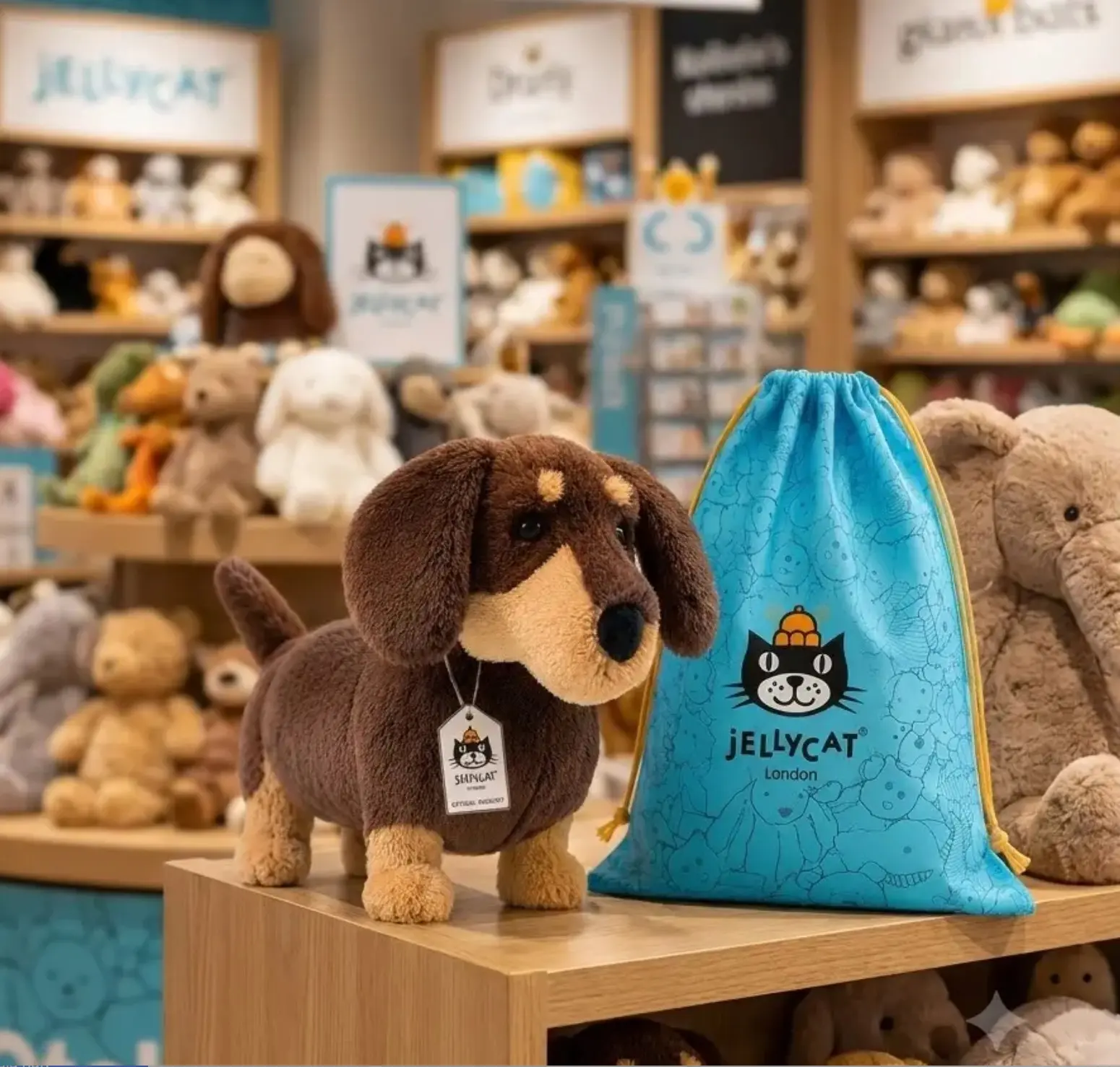 jellycat otto sausage dog otto dachshund plush dachshund stuffed animal wiener dog plush sausage dog stuffed toy brown puppy plush cute dog plushie soft cuddly dog toy medium 11.5 inch gift for dog lovers kids birthday gift collectible plush