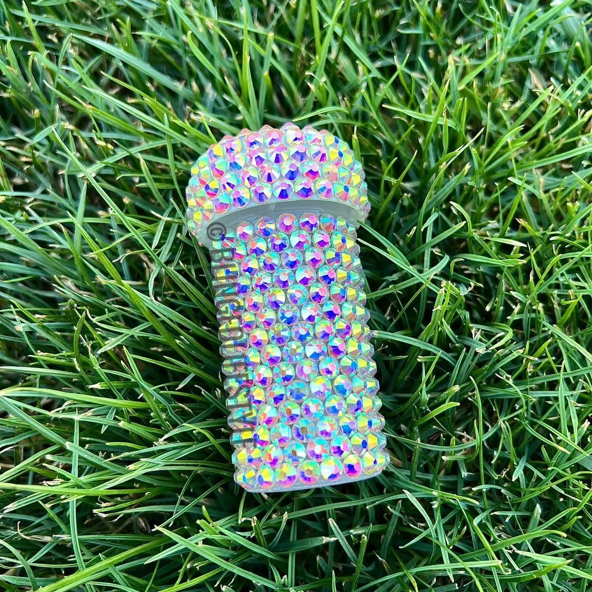 Small Bling Pill Bottle - Accessories - More Bling/Reversible Lid Container Reusable Bottled Portable
