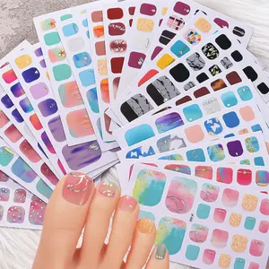 3D  Stickers for Toenails with Gold Foil and Imitation Diamonds, Cute   Film for Girls Maple  Strips Art Kit