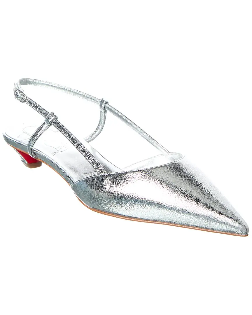 Christian Louboutin Miss Z Slingina 25 Leather Slingback Pump