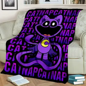 2025 New Style Cute S-Smiling C-Critters Catnap Craftycorn Cartoon Blanket,Soft Throw Blanket for Home Bedroom Bed Sofa Kids