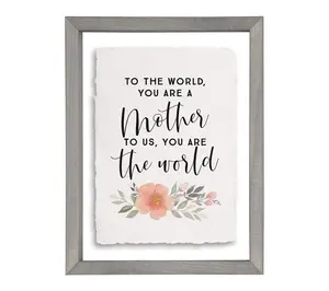 Sincere Surroundings 14" Mother The World Floating Frame Art