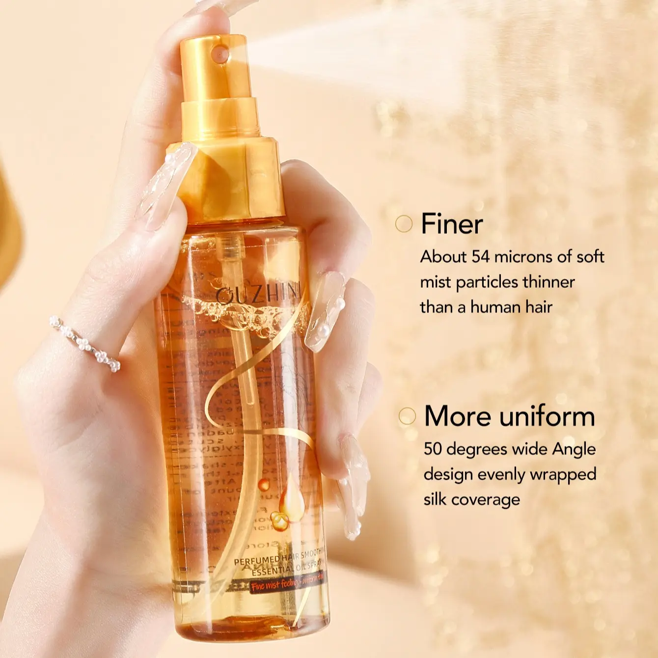 Nourishing Hair Oil Spray for Smoothness and Shine, Conditioning Anti-Frizz Serum for Curly and Dyed Hair, Hydrating Conditioning Oil Spray, Perfect Gift for Moms and Grandmas, Hydrate Control Frizz, Frizz Free Mist, Hydrate Reduce Frizz