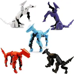 Doggy 13 articulated Figurine - Multicolor Flexible Posable Toy for Collectors and Play