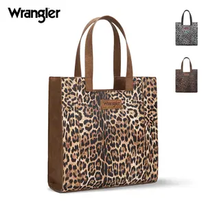 Wrangler [Live] Leopard Handbag Western Purse Multi Pockets Single Shoulder Commuter Bag