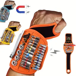 Magnetic Tool Wristband with Super Strong Magnets, Holds Screws, Nails, Drill Bits, Unique Magnet Wrist Holder, Strong Magnet