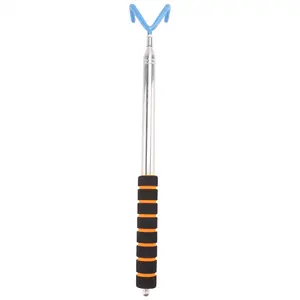 Disc Golf Retriever Disc Golf Grabber 10 Feet Portable Telescoping Pole with Durable Hook for Outdoor Flying Disc