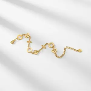 Dainty 14k Gold PVD Coated Bracelet 