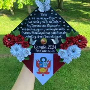Customizable Graduation Cap Peru- Send a Message for Any Changes