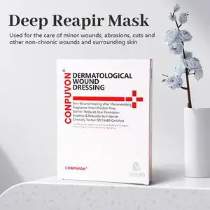 CONPUVON Cooling Hydrogel Face Dressing Mask for Post-Microneedling Aftercare – Hydrating Moisture Barrier Support and Skin Repair for Sensitive Skin