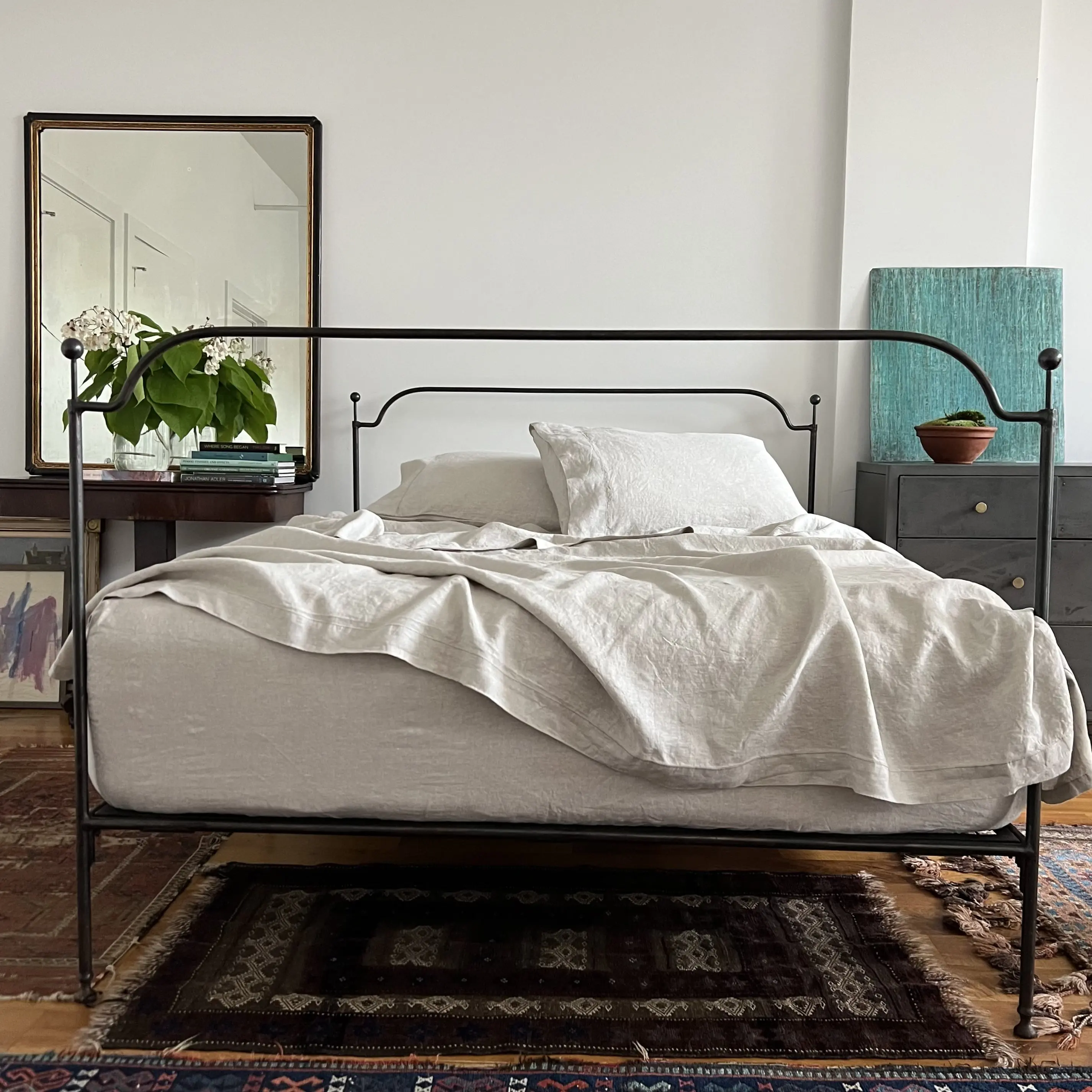 Natural Oatmeal Linen Sheet Set