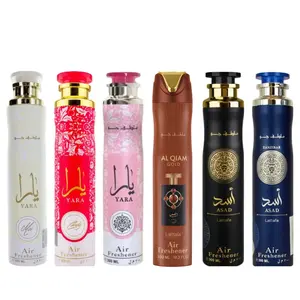 Lattafa Women's Scented Aroma Air Freshener Set - 6-Piece Viral Products with Floral, Vanilla, Woody, Tropical, Fruit-Flavored Notes (Yara Candy, YARA MOI, Al Qiam Gold, Asad Scents) for Fragrance Needs