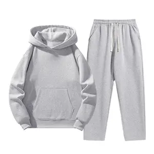 Men's Casual Solid Color Sports Set, Long Sleeve, H-Fit, Harajuku Style, Polyester Fiber, Autumn Winter Sports Outfit, Suitable for Hiking Trips and Outdoor Activities