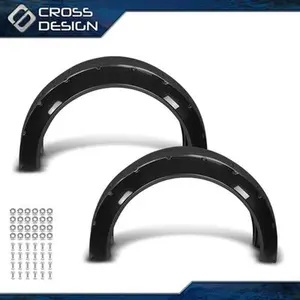 CROSSDESIGN 4PC Wide Body Fender Flares Kit, Wheel Arches Protector Cover, Auto Parts Accessories, Car Accessories for Honda Civic